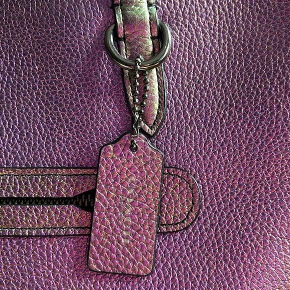 RARE Coach Iridescent Purple Taylor Tote - Picture 8 of 11